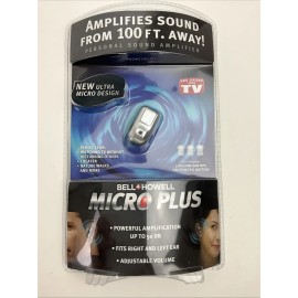 Bell & Howell Micro Plus Sound Amplifier Hearing Aid 50DB New