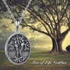 YAFEINI Tree of Life Locket Necklace S925 Sterling Silver Locket