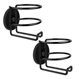 Magnetic Cup Holder Heavy Duty - 2024 Powerful Bus Fridge Tractor Lawn Mower Magnet Cup Holder Made by 304 Stainless Steel - Strong Magnetic Bottle Holder On Metal Surface - 1 Pack - Black