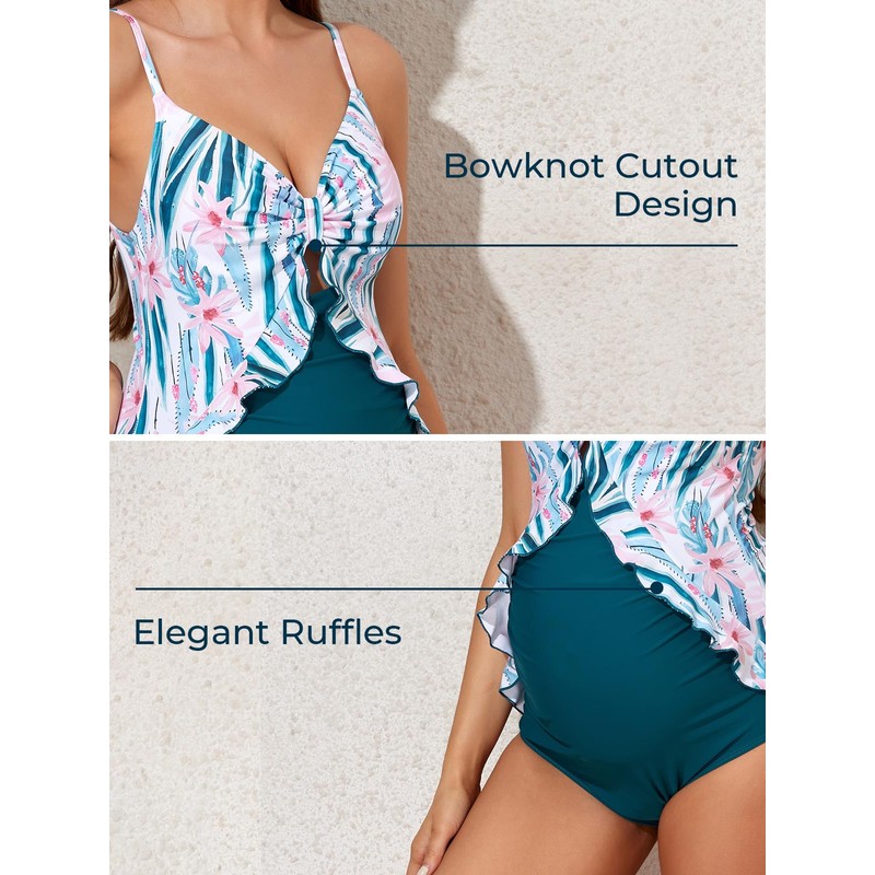 Summer Mae - Traje de baño de maternidad de una