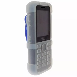 K&M Com Services Cisco 8821 Silicone Case with Rotating Belt Clip