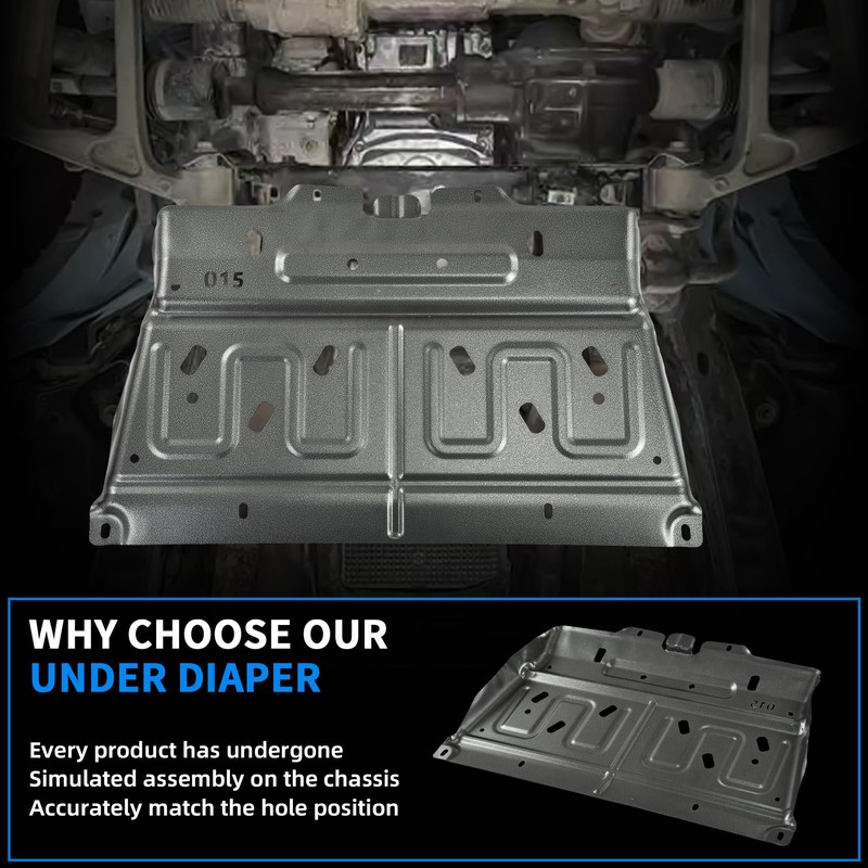 Upgrade Manganese Steel Splash Panel Shield Compatible with 2015-2020 Ford