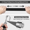 Newthinking 1M Adjustable Bungee Cords with Hooks, 4 Pack Black