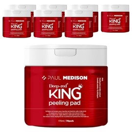 Paul Medison Deep Red Tea Tree Exfoliation Care Large Capacity Peeling Pad 170ml, 70 sheets, 8 pieces / 폴메디슨 딥레드 티트리 각질케어 대용량 왕필링패드 170ml, 70매입, 8개