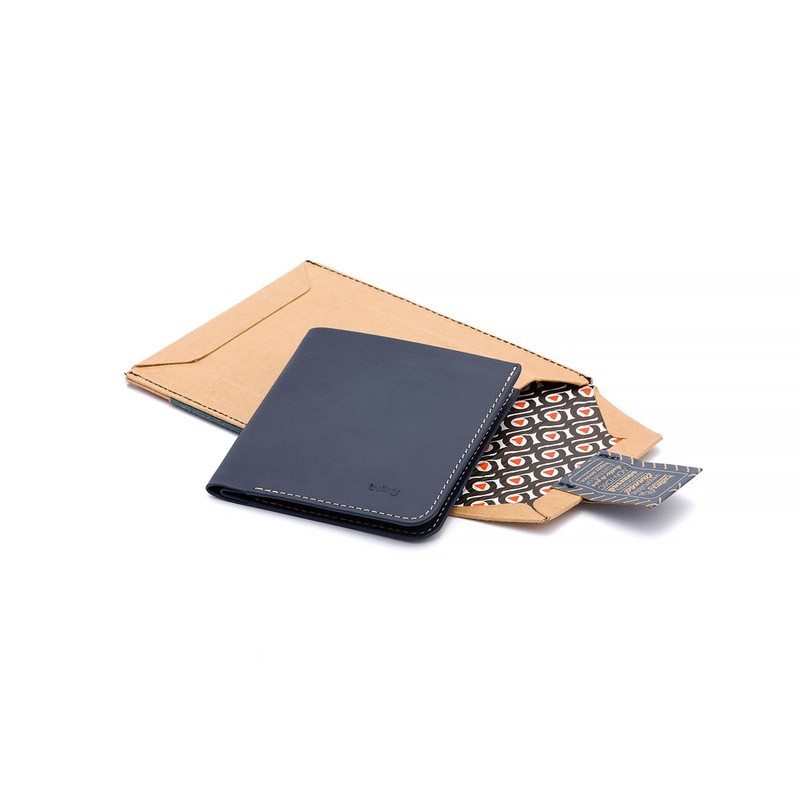 Bellroy Leather High Line Wallet Blue Steel(Size: One Size)