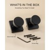Haidms Matte Black Dummy Door Knob, Heavy Duty Half No-Turning
