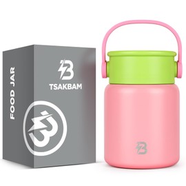 Soup Thermo for Hot Food, 17OZ Insulated Food Jar Width Mouth Stainless Steel Lunch Box Thermo for Adults with Spoon