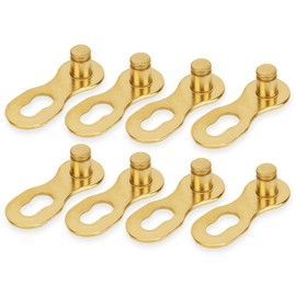 Keenso 4 Pair Bike Chain Link, Steel Bike Bicycle 12Speed Chain Missing Link Connector Parts Cycling Accessory(Gold)