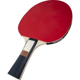 SUNFLEX Atomic C15 Table Tennis Bat, Learning Bat for Beginners Approaching Advanced Level, Pips-in with 1.0 mm Sponge, Ergo Grip Concave Handle, 170g with Stickfix