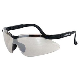 Ironwear Sebago 3100 Series Nylon Protective Safety Glasses, Indoor/Outdoor Mirror Lens, Black Frame (3100-B-IOM)