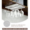 Yivaiks 2pack Bling Wine Glass Holder and Stemware Rack Hanger