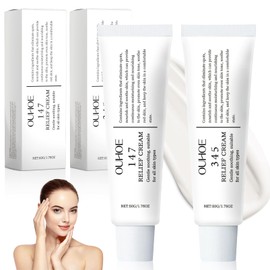 345 Relief Cream, with 147 Barrier Cream, 345 Intensive Repair Cream, Moisturising Cream for the Face for Acne and Oily Skin, Anti Ageing Wrinkles Face Moisturiser for Skin