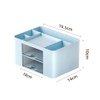 Wlevzzor Creative & Simple Desk Organiser, 7 Grids, Plastic Table