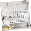WOONEKY Infant Crib Pull Rings Set Baby Toddler Pull Up