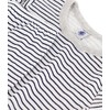 Petit Bateau Boys Pyjamas, White Marshmallow / Blue Tuxedo