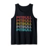 Retro Vintage Pitbull Tank Top