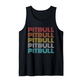 Retro Vintage Pitbull Tank Top