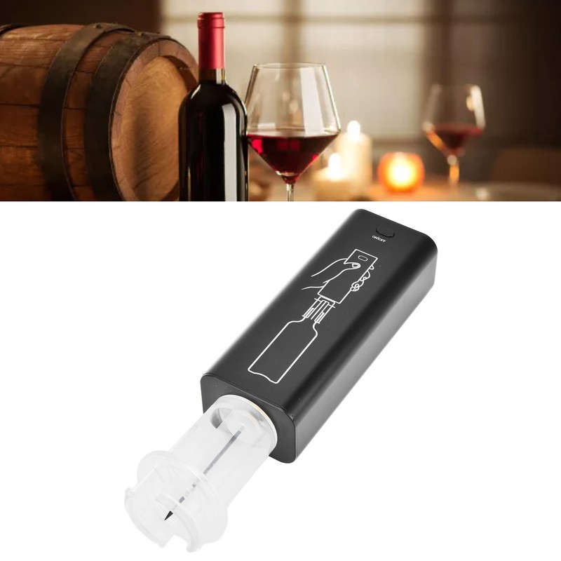 Electric Wine Opener Aluminum Alloy USB Charging Automatic Corkscrew Set