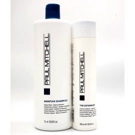 Paul Mitchell Original Awapuhi Shampoo 33.8 oz & The Detangler 10.1 oz Set