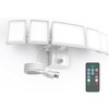 Olafus 120W Plug in Flood Lights Dusk to Dawn LED