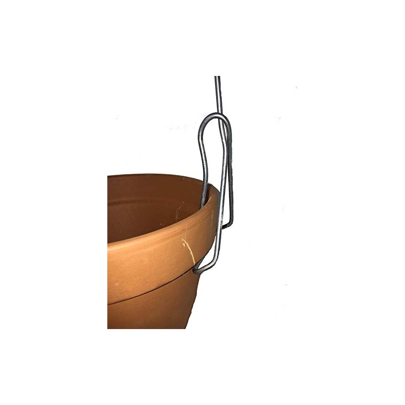 Orchid Nerd 12 Galvanized Single Clip-on Pot Hanger for Orchids