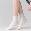 Mcool Mary Women's Ruffle Socks,Casual Ankle Breathable Cool Knit Cotton