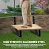 Zwinz Steel Stair Riser 5 Step, Metal Stair Stringer for