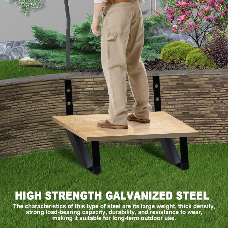 Zwinz Steel Stair Riser 5 Step, Metal Stair Stringer for