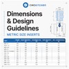 CNC Kitchen Original thread insert for 3D printing, set standard