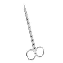 SurgicalOnline Kelly Scissors Straight 6.25" Dental Instruments Stainless Steel One Serrated Blade