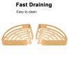 NearMoon Bathroom Corner Shelf Shower Caddy 2 Pack, No Drill,