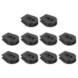 sourcing map 10 Pcs Wheeled Cord Locks for Drawstring Plastic Toggle Slider Stopper End Cord Slider Replacement for Backpack Shoelace Hat Bungee Shock Cord, 0.6x0.8 Inch