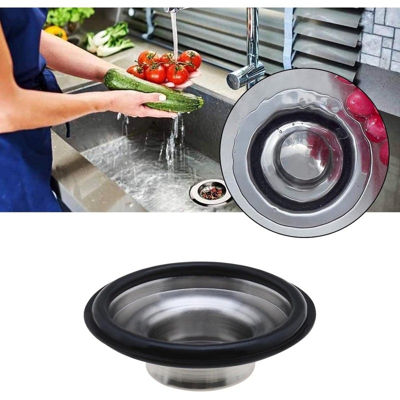 3Pcs Kitchen Sink Plug Stopper, Universal Drain Stopper, Stainless Steel