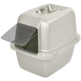 Van Ness Enclosed Pan with Door - White - Large