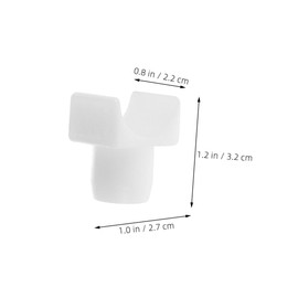 PACKOVE 6pcs Wheelchair Rail Guide Blocks Universal Fit Lightweight Support Blocks for Wheelchair Seat Rails Sturdy Plastic for Enhanced Comfort and Longevity