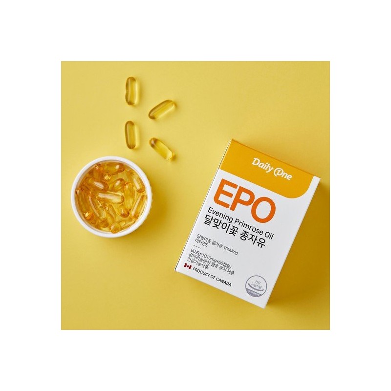 Daily One EPO Evening Primrose Oil Gamma Linolenic Acid Vitamin