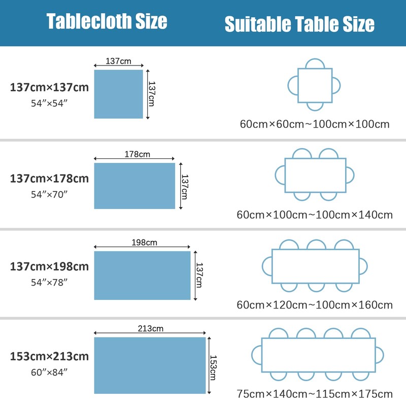 Newthinking PVC Table Cloth Wipe Clean Tablecloth Plastic Waterproof Table