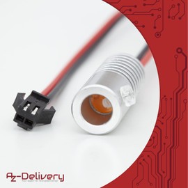 AZDelivery LED Interior Lighting Ambient Decorative 1.8W DC 12V Interior Light with Optical Fiber for DIY Room Lighting and DIY Projects Blue