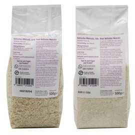 Govinda Govinda Keltisches Meersalz (500g grob & 500g fein) | Sel de Guerande | Unraffiniert & Nat1rlich | Handgesch?pft in Frankreich | Reich an Magnesium | ohne k1nstliche Zus?tze | Ideal zum Kochen