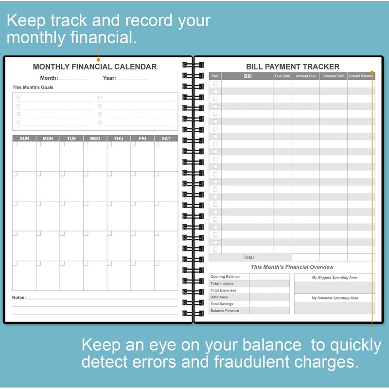 Bill Organizer - Monthly Bill Payment for Personal Budgeting Financial,