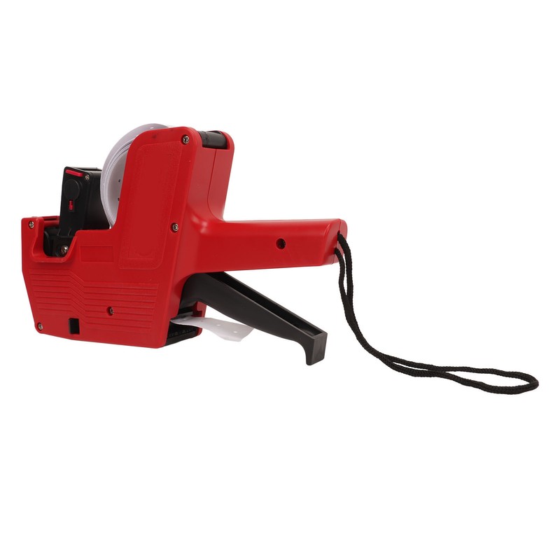 Price Label Gun Small Tag Sticker Maker Machine Red with