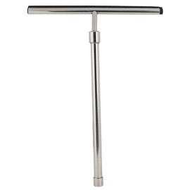 Greensen Shower Squeegee Stainless Steel, Squeegee Shower Window Squeegee Bathroom Wiper Wide Glass Squeegee Shower with Expandable Handle for Bathroom Mirror Kitchen Window and