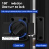 FDEETY Door Latch Door Security Latch Lock Interior Rotary Latch