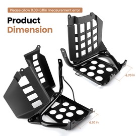 LH+RH Black Nerf Bars + Heel Guards Footrest for Yamaha 1990-2006 YFZ350 Banshee 350 3GD-27445-00-00 3GG-21691-00-00