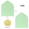 30Pcs avocado green premium envelopes, 6.3 * 4.3 inches.