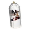Ipetboom Rotating Makeup Brush Holder with Transparent Cover Versatile Cosmetic