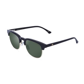CLANDESTINE - Sunglasses Highbrow Gold Dark Green - Green HD Nylon Lenses and Plastic Frame - Sunglasses for Men and Women - With Smart Vision Technology - Better Vision and Lower Glare, Highbrow Gold