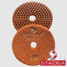 STADEA Grit 200 (5 Pieces) 5" Diamond Polishing Pads for Granite Marble Concrete Stone polishing Wet Grinder