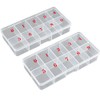 Nail Tip Box Empty Nail Tips Organizer Storage Fingernail Box