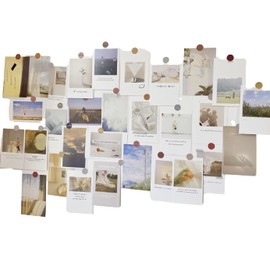 Donaly Postcards Set of 30 Stylish and Cute Postcards Postcard Size Scandinavian Korea Overseas Interior Goods Mini Poster (Natural)